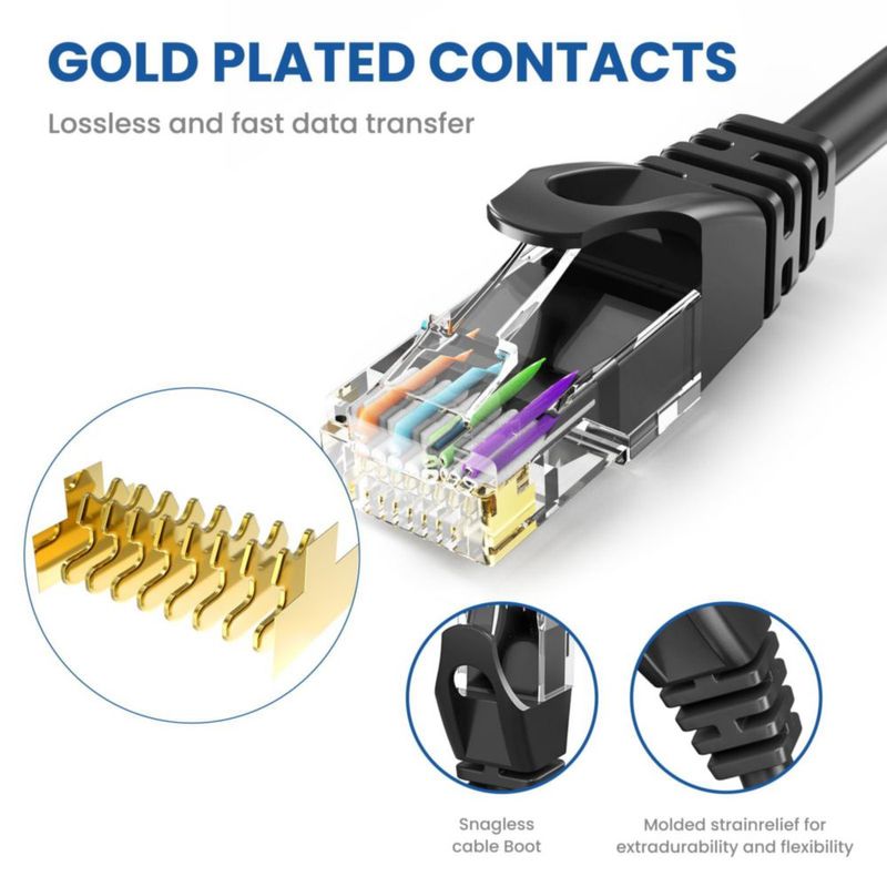 Cable Ethernet Ultra Clarity Cables Cat 6 de 30 m para exteriores/interiores