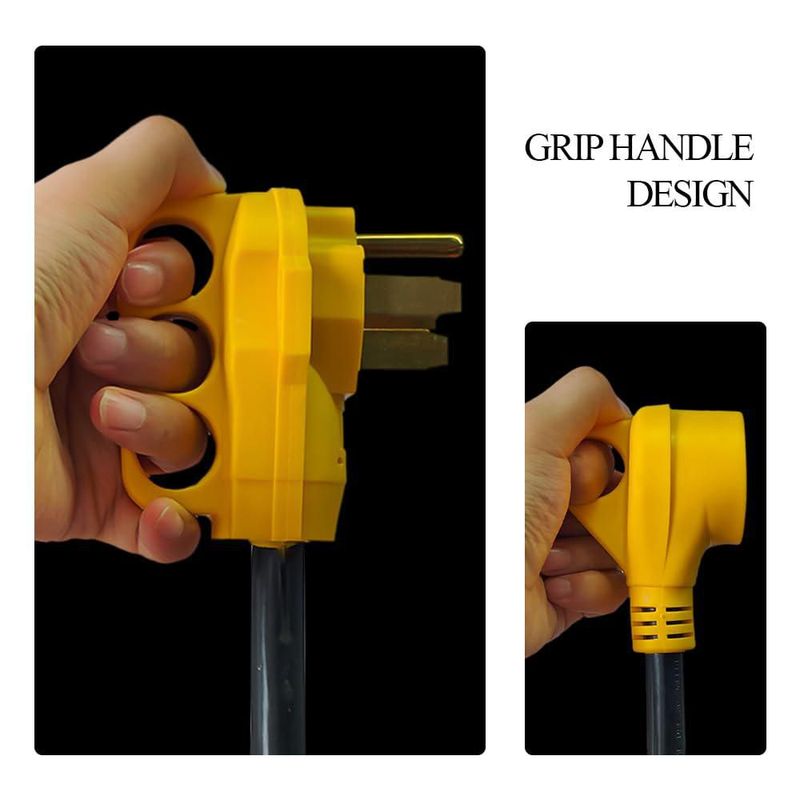 Adaptador de corriente para autocaravana cable de 50 A macho a 30 A hembra 30 cm