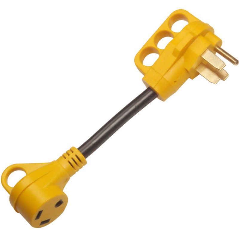 Adaptador de corriente para autocaravana cable de 50 A macho a 30 A hembra 30 cm