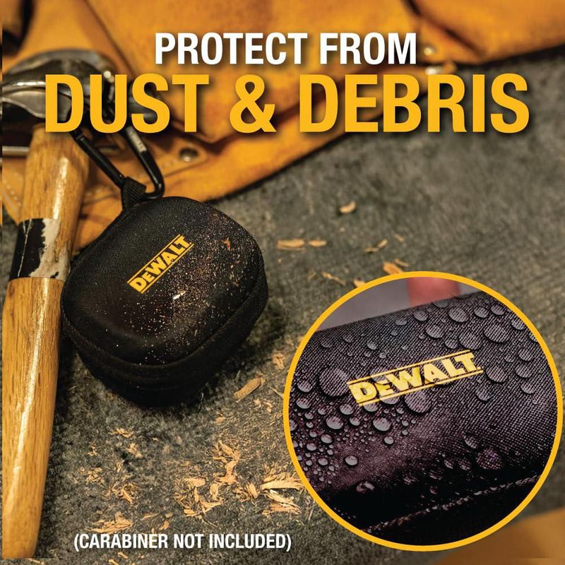 Funda protectora para auriculares DEWALT para auriculares y altavoz TWS
