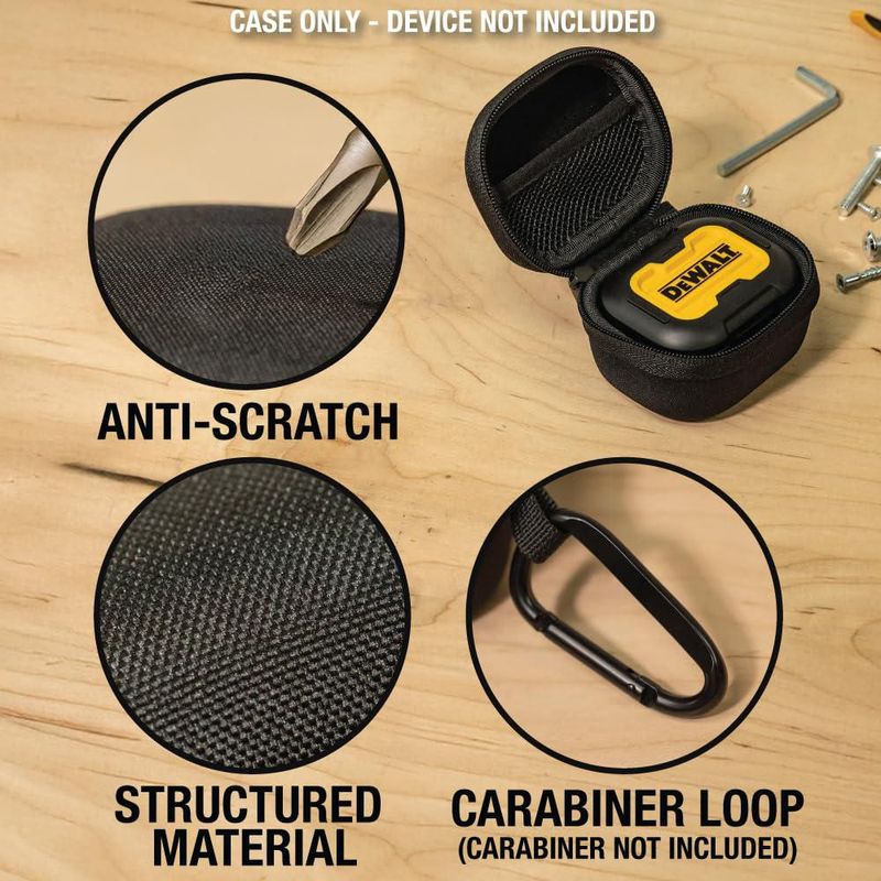 Funda protectora para auriculares DEWALT para auriculares y altavoz TWS