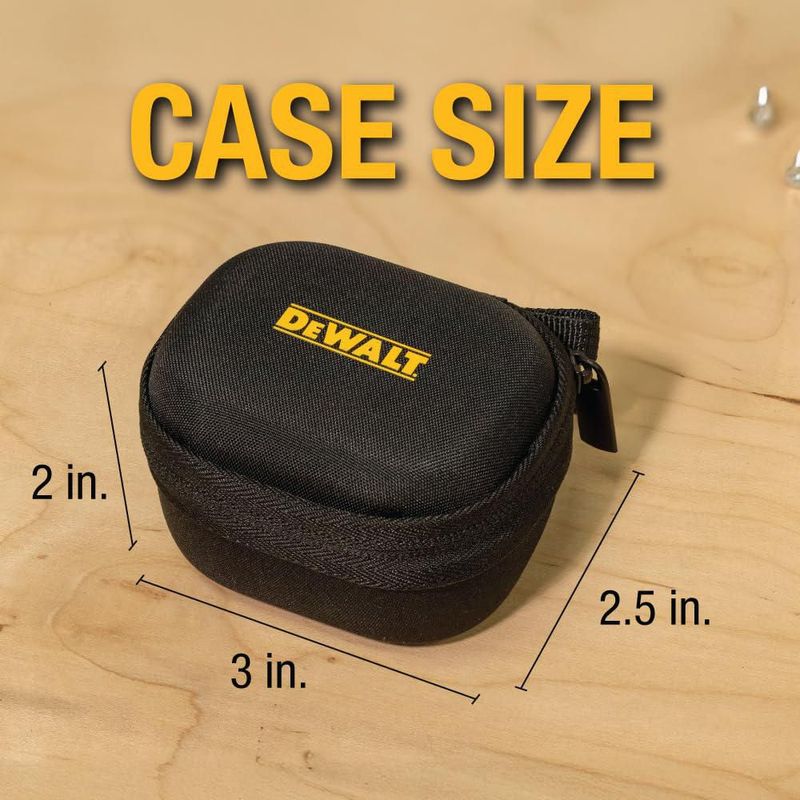 Funda protectora para auriculares DEWALT para auriculares y altavoz TWS