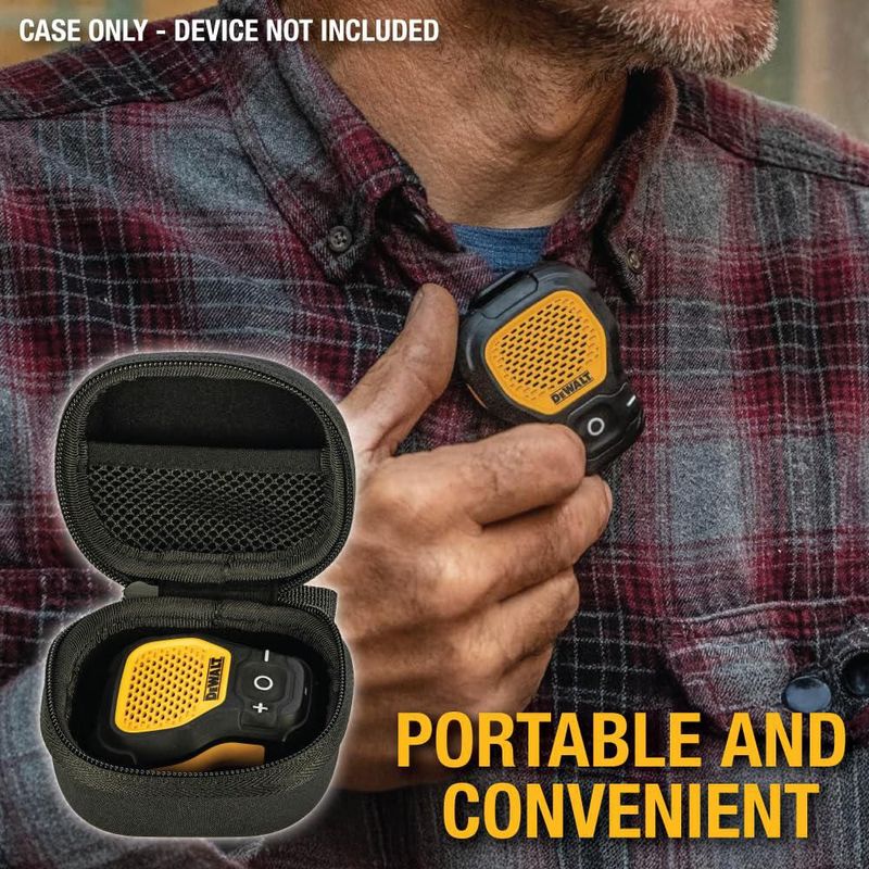 Funda protectora para auriculares DEWALT para auriculares y altavoz TWS