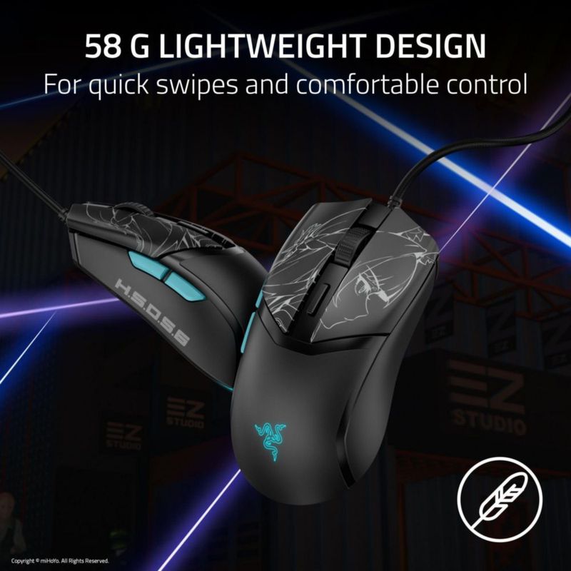 Ratón Gamer Razer Cobra con Cable 58g Sensor Óptico de 8500 DPI