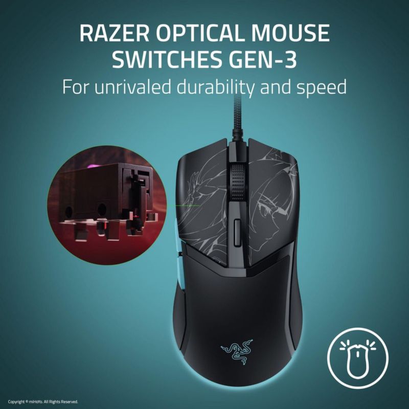 Ratón Gamer Razer Cobra con Cable 58g Sensor Óptico de 8500 DPI