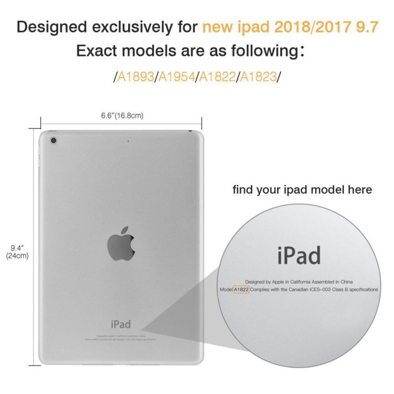 Funda MoKo para iPad de 97 pulgadas (2018/2017 6ª y 5ª generación) rosa