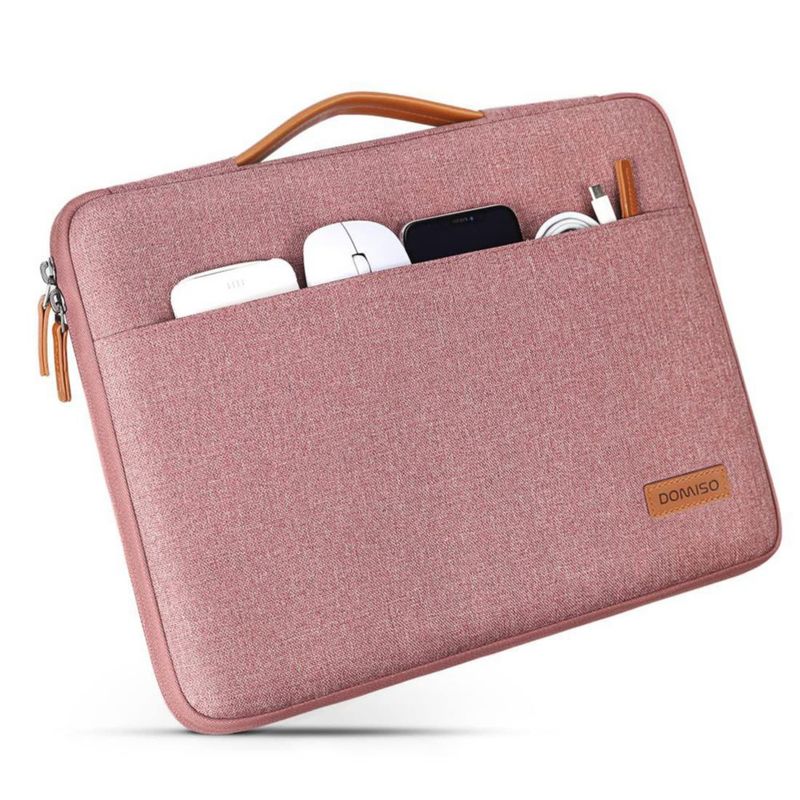 Funda para portátil DOISO 17.3 pulgadas resistente al agua rosa