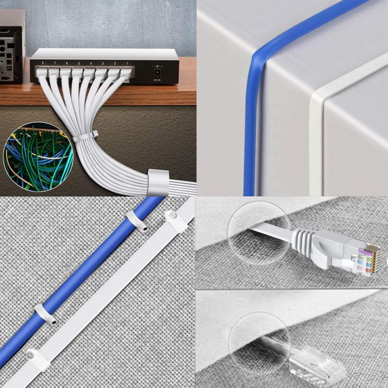 Cable Ethernet BUSOHE Cat6 de 40 pies blanco para red de computadoras