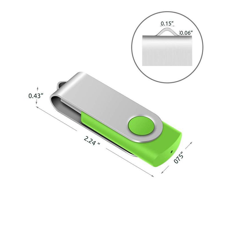 Unidades flash USB Enfain de 8 GB USB 2.0 paquete de 10 multicolor