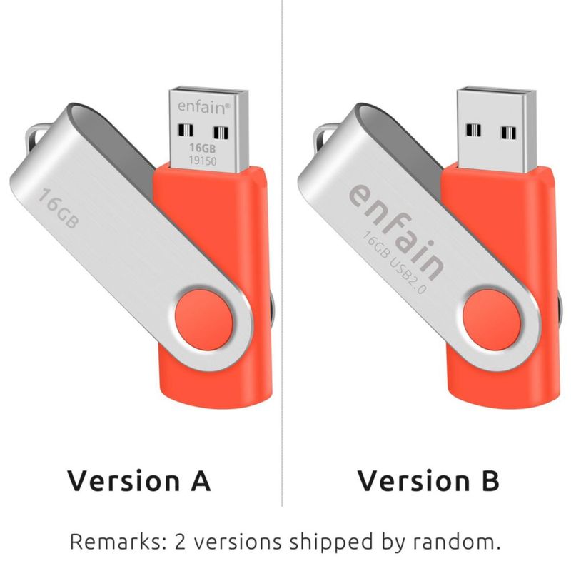 Unidades flash USB Enfain de 8 GB USB 2.0 paquete de 10 multicolor
