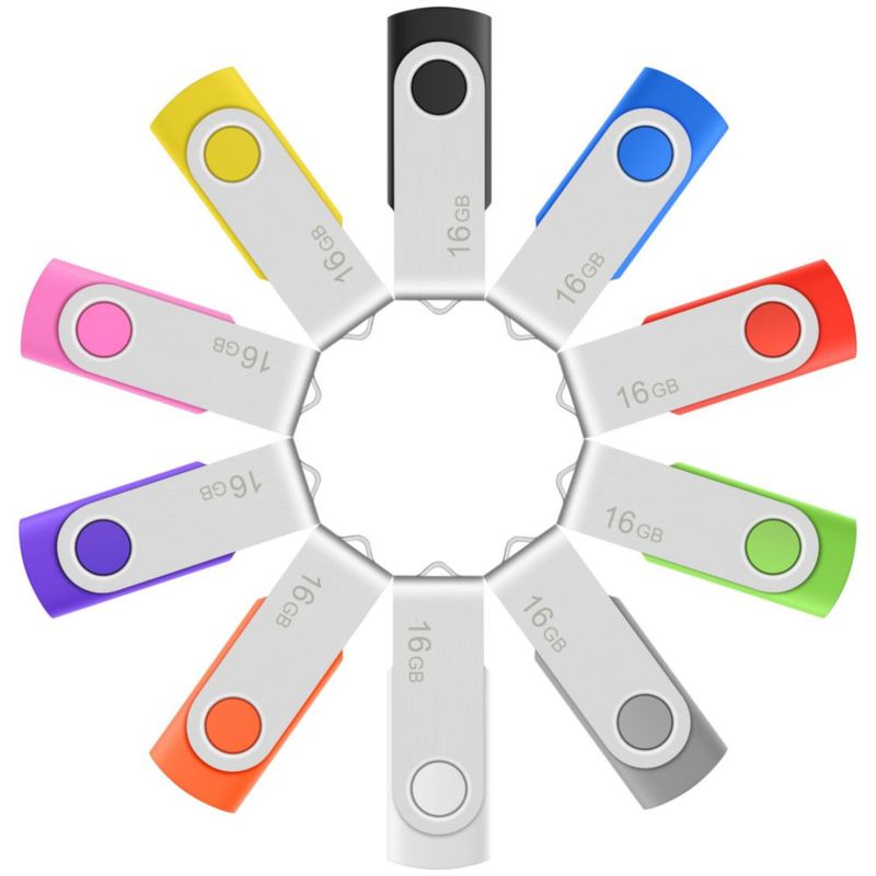 Unidades flash USB Enfain de 8 GB USB 2.0 paquete de 10 multicolor