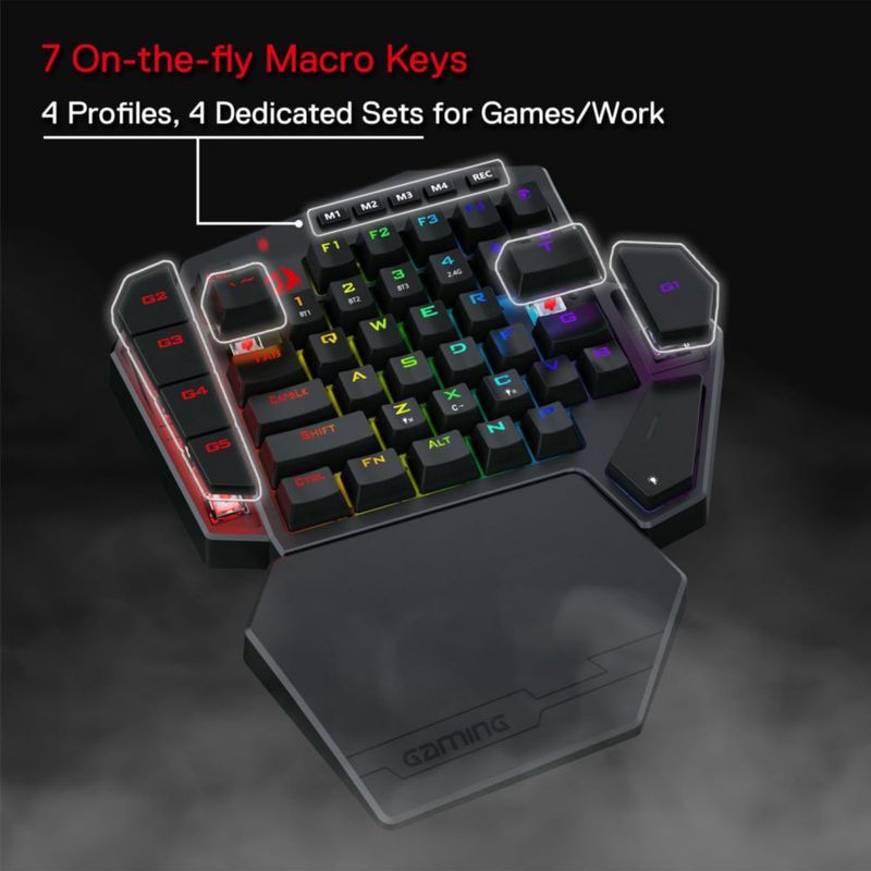 Teclado mecánico inalámbrico para una mano Redragon K585 PRO