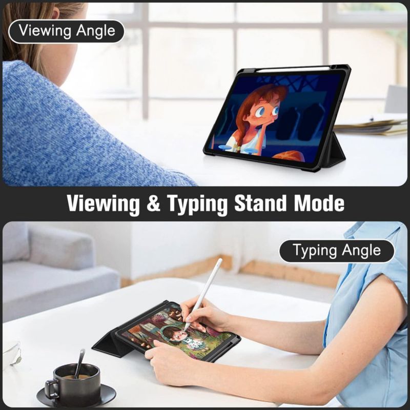Funda FINTIE Hybrid Slim para iPad Air de 11 pulgadas con soporte para lápices