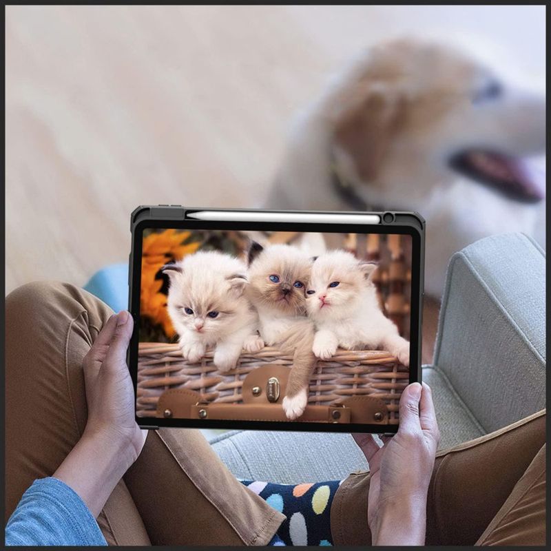 Funda FINTIE Hybrid Slim para iPad Air de 11 pulgadas con soporte para lápices