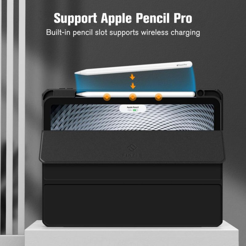 Funda FINTIE Hybrid Slim para iPad Air de 11 pulgadas con soporte para lápices