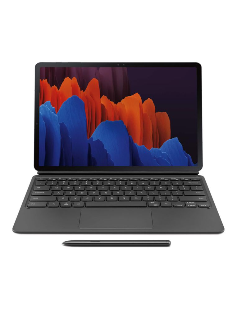 Funda con teclado para SAMSUNG Galaxy Tab S7+ color negro