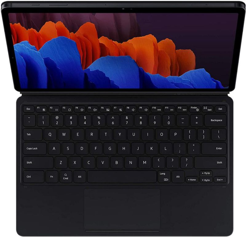 Funda con teclado para SAMSUNG Galaxy Tab S7+ color negro