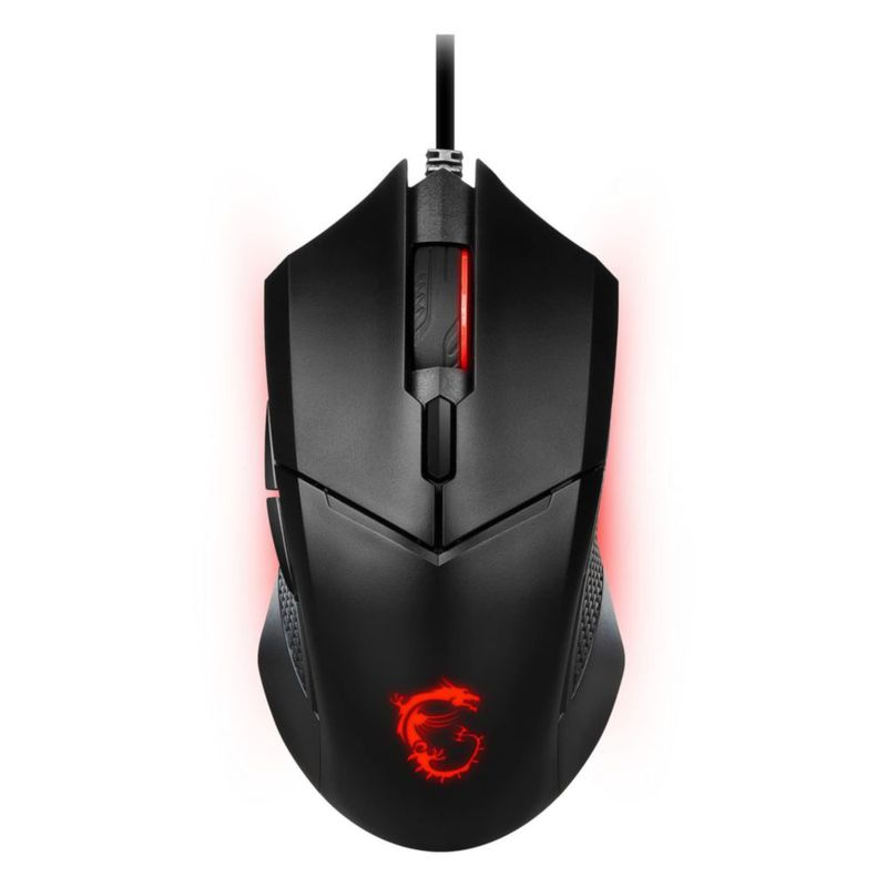 Ratón para juegos MSI Clutch GM08 sensor óptico de 4200 DPI negro