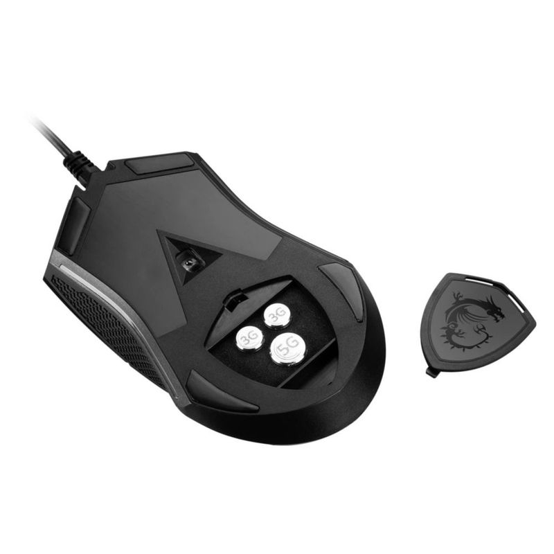 Ratón para juegos MSI Clutch GM08 sensor óptico de 4200 DPI negro