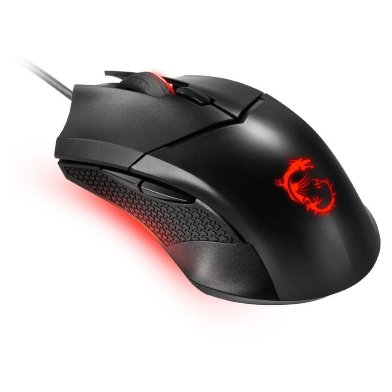 Ratón para juegos MSI Clutch GM08 sensor óptico de 4200 DPI negro