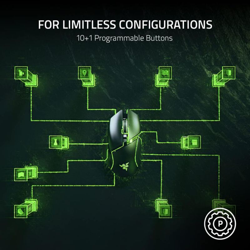 Ratón para juegos Razer Basilisk V3 personalizable 26K DPI - Negro