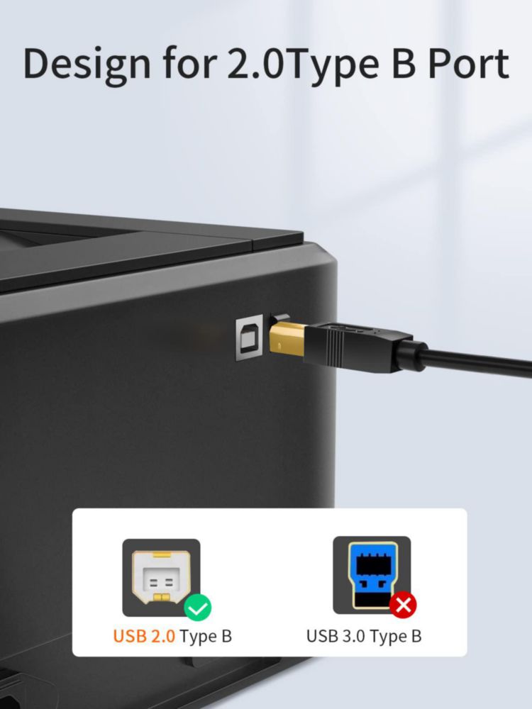 Cable de impresora CableCreation USB C a USB B de 1 m para Yamaha Casio