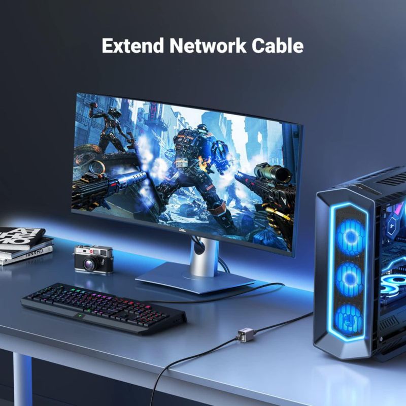 Extensor Ethernet UGREEN de 10 Gbps para cable Cat8 Cat7 Cat6 Cat5