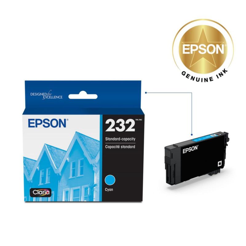 Cartucho de tinta Epson 232 Claria de capacidad estándar cian T232220-S