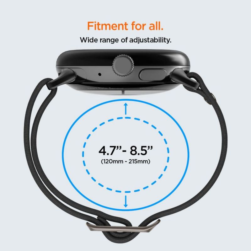 Watch Band Spigen Lite Fit Nylon Solo Loop para Google Pixel Watch 2/1 color negro