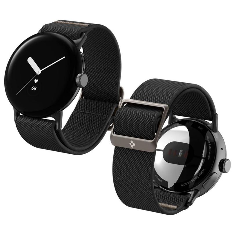Watch Band Spigen Lite Fit Nylon Solo Loop para Google Pixel Watch 2/1 color negro