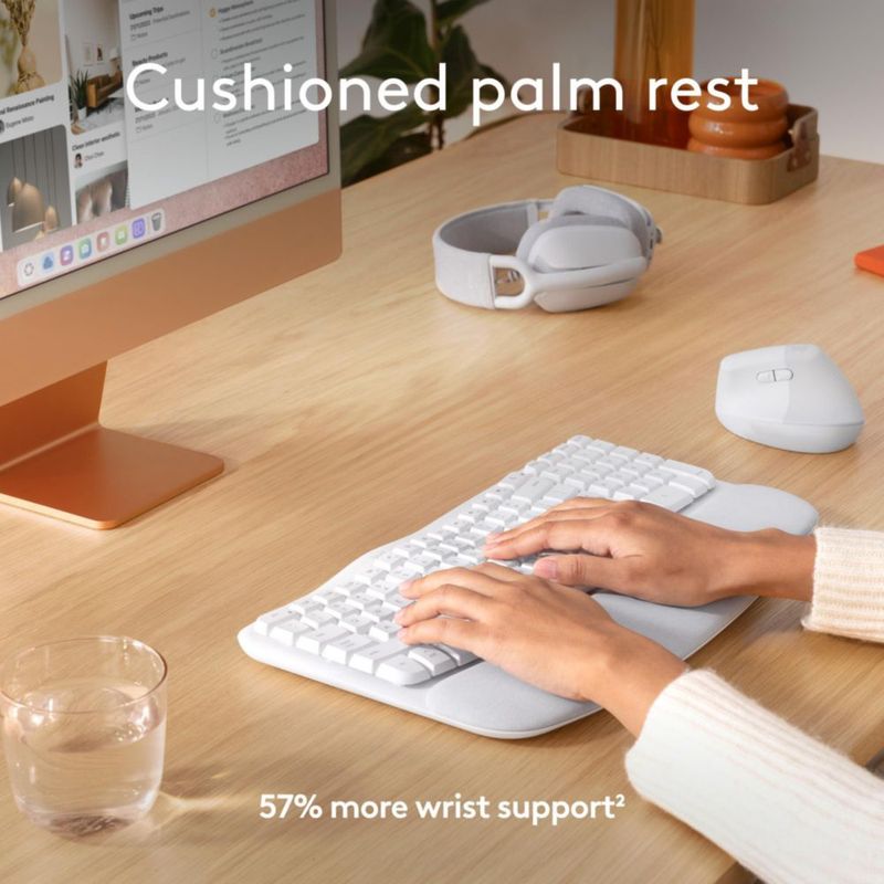 Teclado ergonómico inalámbrico Logitech Wave Keys para Mac