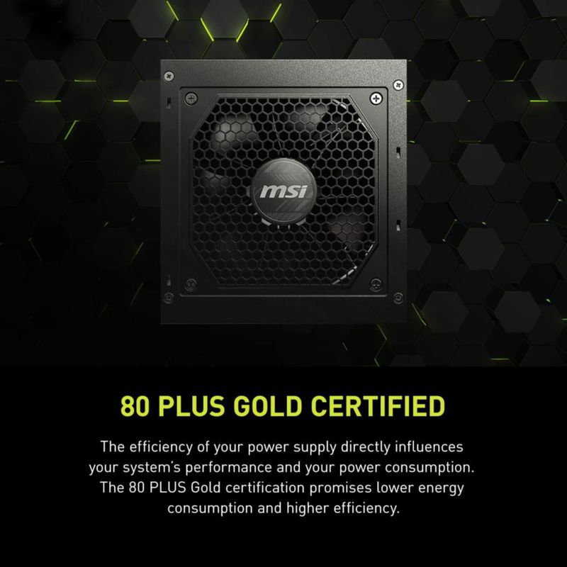 Fuente de alimentación MSI MAG A850GL 850W 80 Plus Gold Full Modular