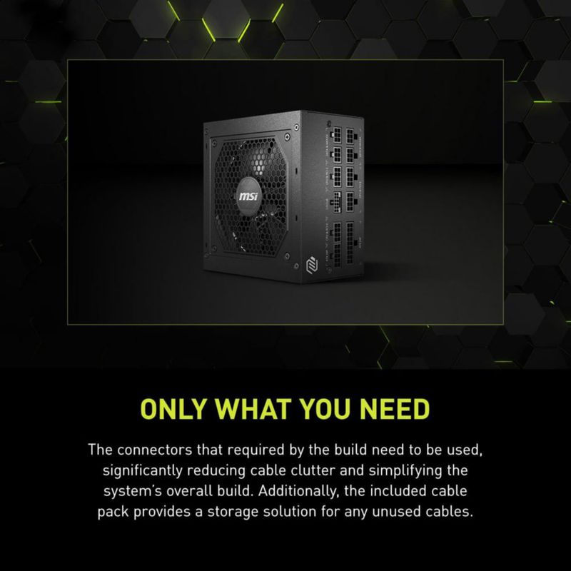 Fuente de alimentación MSI MAG A850GL 850W 80 Plus Gold Full Modular