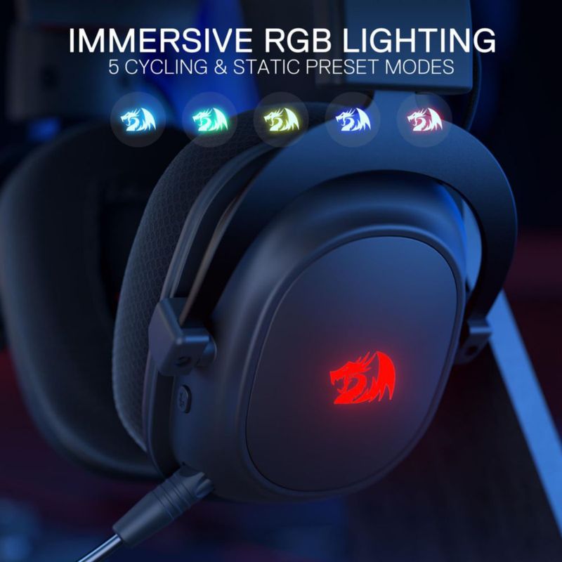 Auriculares inalámbricos para juegos Redragon H510 PRO Zeus-X RGB