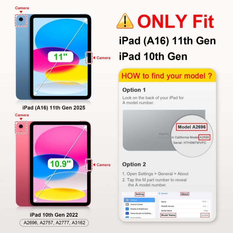Funda Fintie SlimShell para iPad 11ª generación 11" y 10ª generación 10.9"
