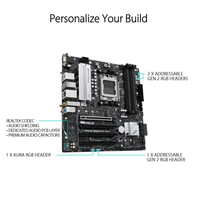 Placa madre ASUS Prime B650M-A AX II AMD B650 AM5 Ryzen