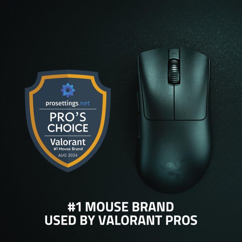 Ratón para juegos Razer DeathAdder V3 Pro 63g ultraligero