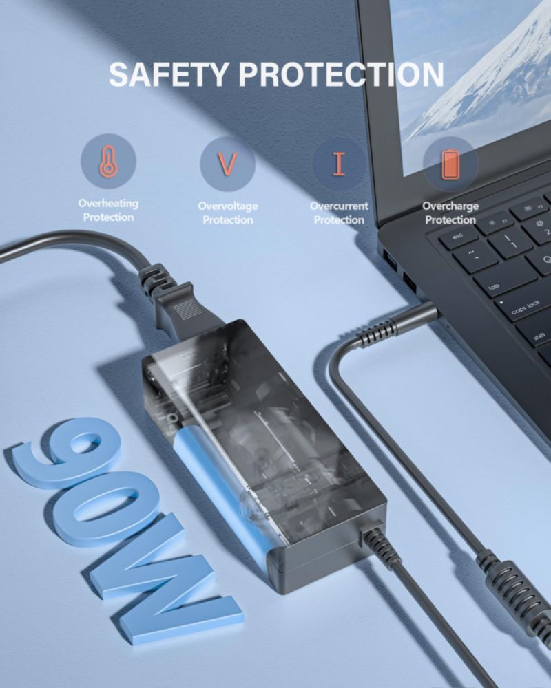 Cargador ActZone compatible con portátiles Dell de 90 W 65 W y 45 W