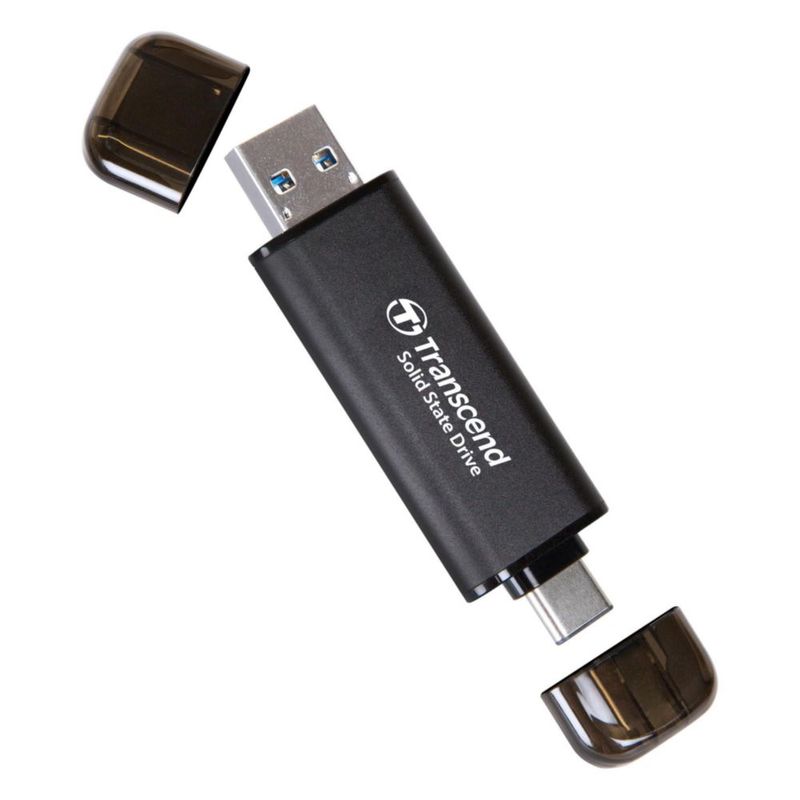 SSD externo Transcend USB 3.2 Gen 2 de 256 GB para iPhone iPad y Mac