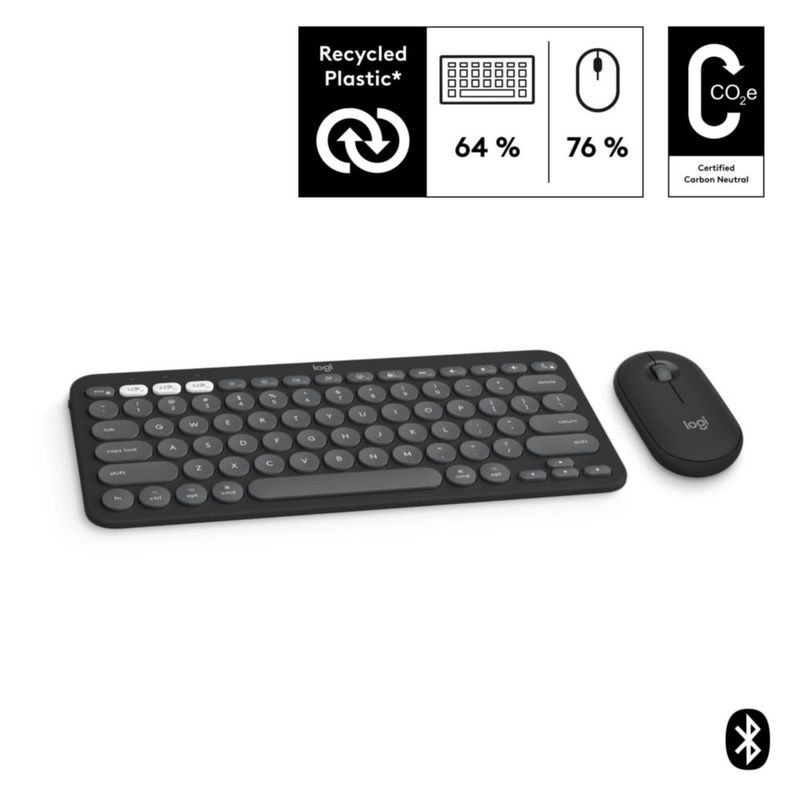 Combo de teclado y ratón Logitech Pebble 2 para Mac