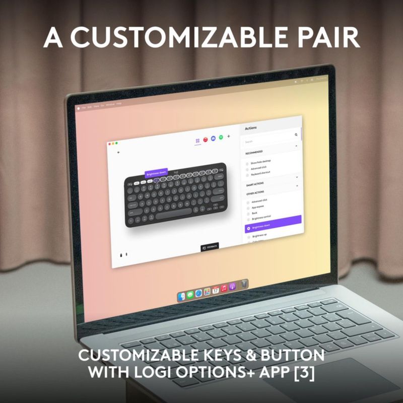 Combo de teclado y ratón Logitech Pebble 2 para Mac