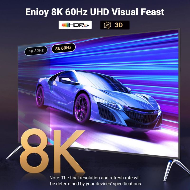 Cable DisplayPort a HDMI UGREEN 8K @60Hz 4K @120Hz 2.1 2.3