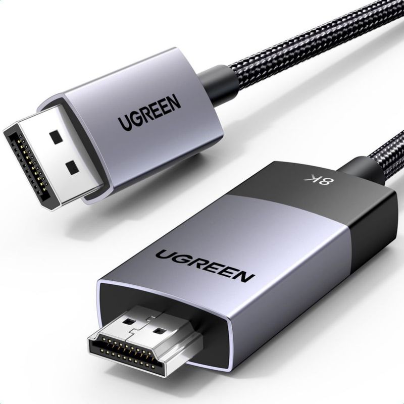 Cable DisplayPort a HDMI UGREEN 8K @60Hz 4K @120Hz 2.1 2.3