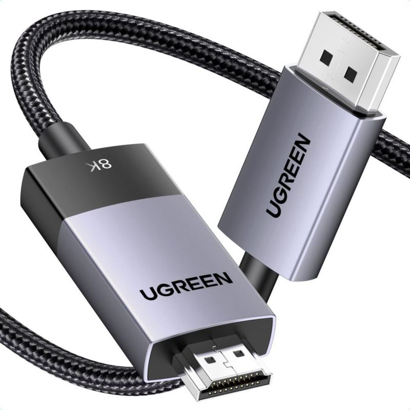 Cable DisplayPort a HDMI UGREEN 8K @60Hz 4K @120Hz 2.1 2.3