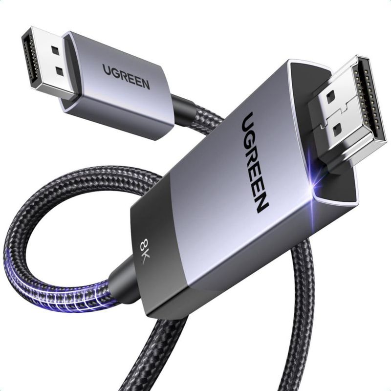 Cable DisplayPort a HDMI UGREEN 8K @60Hz 4K @120Hz 2.1 2.3