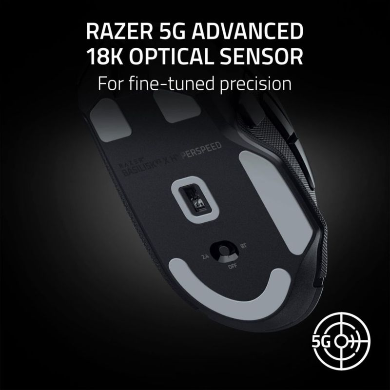 Ratón inalámbrico para juegos Razer Basilisk V3 X HyperSpeed Black