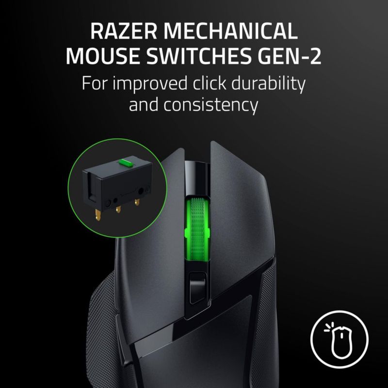 Ratón inalámbrico para juegos Razer Basilisk V3 X HyperSpeed Black