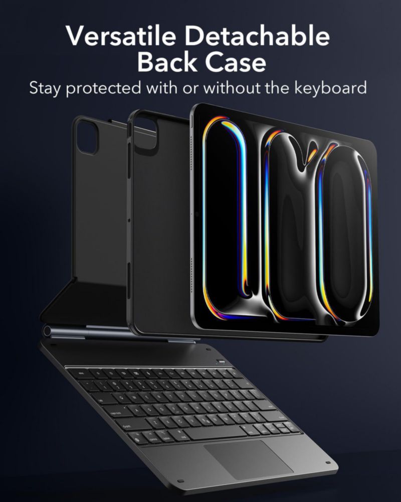 Funda para iPad Pro 13 con teclado ESR Rebound 360 Series color negro