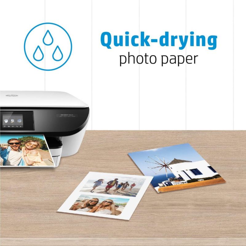 Papel fotográfico HP Everyday Glossy de 85 x 11 pulgadas 25 hojas (Q5498A)