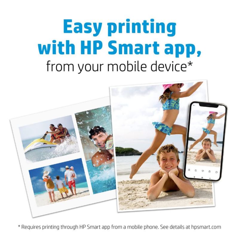Papel fotográfico HP Everyday Glossy de 85 x 11 pulgadas 25 hojas (Q5498A)